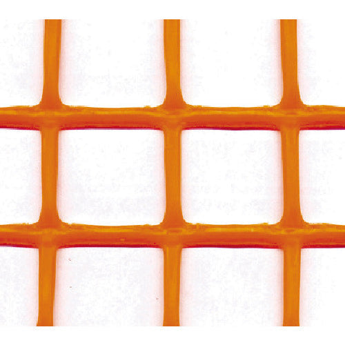 ＴＲＵＳＣＯ　多目的樹脂ネット　オレンジ１ｍＸ１０ｍ　目合３５ｍｍＸ３４ｍｍ　T-H09PB　1 巻