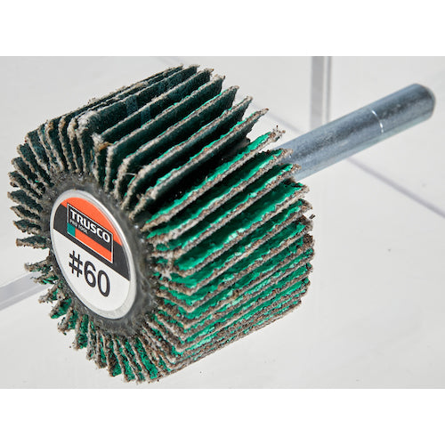 TRUSCO Ultra-grinding flap wheel, outer diameter 60 x width 25 x shaft diameter 6, #Z40, 5 pieces, HF6025Z-40, 1 box