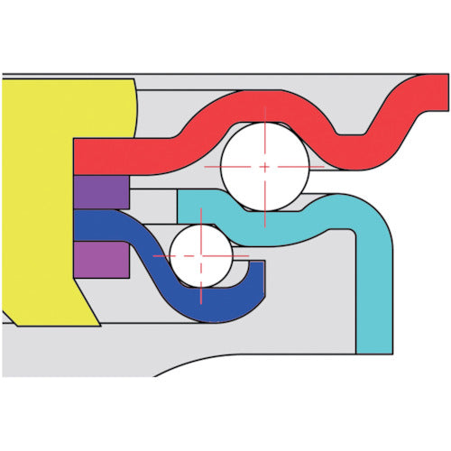 TRUSCO Caster TYS Series Wheels Only Rubber 150Φ TYSW-150 1 pc