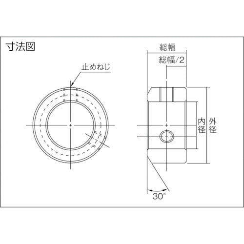 ＩＷＡＴＡ　スタンダードセットカラー　ノーマル　黒染め　内径１０　SC1010C　1 個