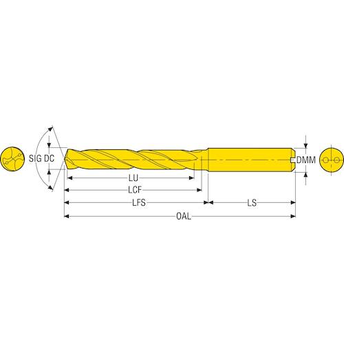 セコ　ドリル　超硬ソリッドドリル　SD205A-0873-049-10R1-P　1 個