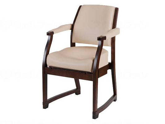 Marubishi Industrial Spot Chair Beige Dark Brown