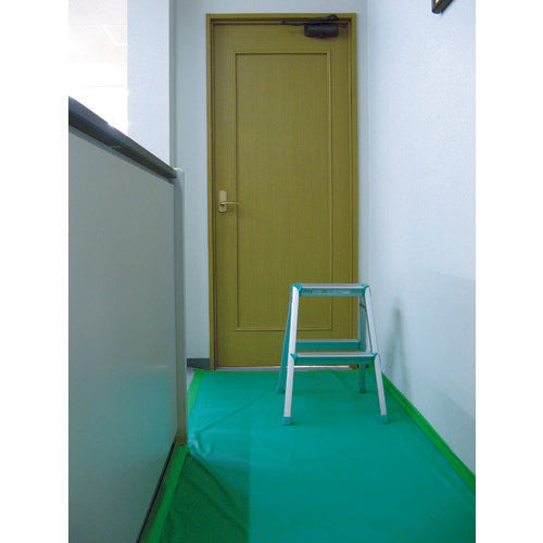 ワニ印　塩ビ養生シート　黒　厚み０．１５ＭＭ　１Ｍ×５０Ｍ　003080　1 本