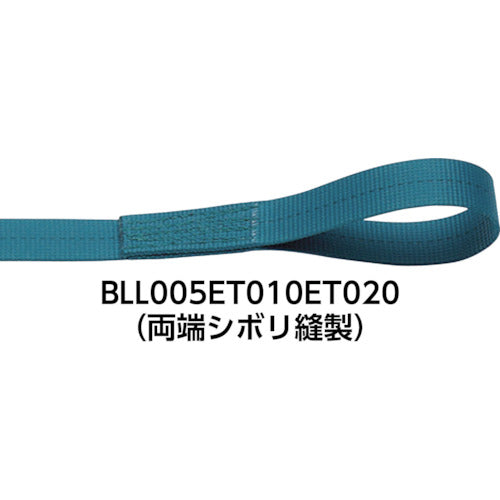 KITO Belt Lashing Ratchet Buckle Type 35mm Width Breaking Load 20kN Maximum Use Force 5kN Both Ends Sewn Type Winding Side 3m BLR020ET010ET030 1 Unit