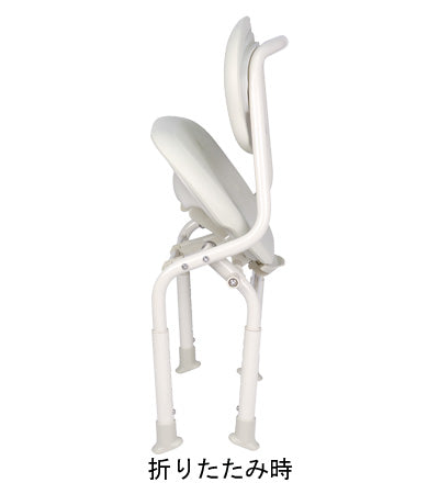 ユニプラス　コンパクトシャワーチェア（スマートタイプ） / BSU16　ホワイト　1 台