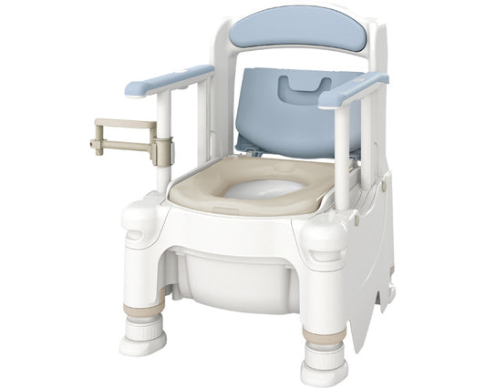 안수 휴대용 화장실 FX-30 S 라쿠 코 군 소프트 변기 / 532-953 미스트 블루 1 대