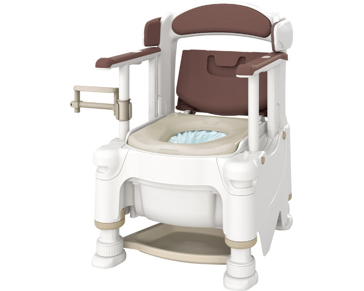 Anju Portable Toilet FX-30 Rakuzo-kun Automatic Wrap Standard Seat Comfortable Deodorization / 532-974 Earth Brown 1 Unit