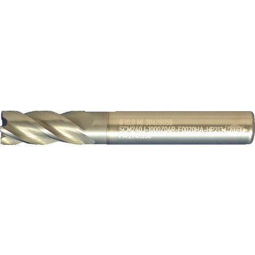 ＭＡＰＡＬ　超硬スクエアエンドミル　ＯｐｔｉＭｉｌｌ−Ｕｎｉ−ＨＰＣ　不等分割・不等リード４枚刃　刃径２０ｍｍ　刃長４１ｍｍ　全長１０４ｍｍ　シャンク径２０ｍｍ　SCM240J-2000Z04R-F0040HA-HP213　1 本