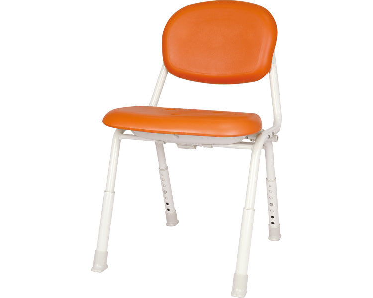 ユニプラス　コンパクトシャワーチェア（スマートタイプ） / BSU16　レッドオレンジ　1 台