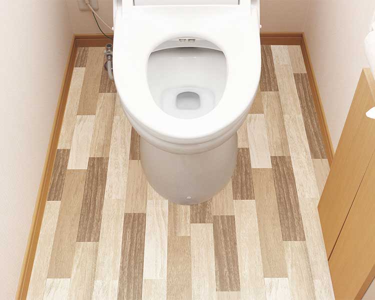 防水トイレ模様替えシート　トイレ全面用 / KSBKT-04　スクラップウッドブラウン　1 本