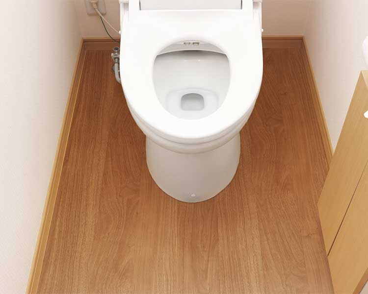 防水トイレ模様替えシート　トイレ全面用 / KSBKT-02　木目ブラウン　1 枚