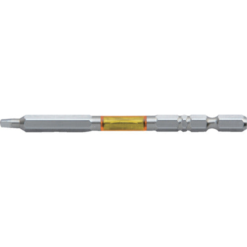 アネックス　ドライバービット（トーションタイプ）　龍靭ビット　片頭■＃２×全長１００ｍｍ　黄　（２本入）　ARS-2100　1 PK