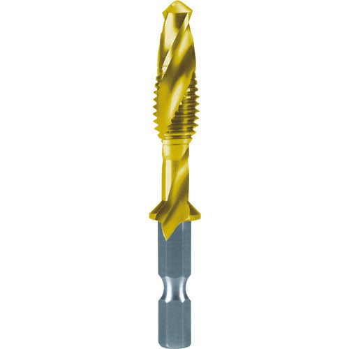 ＲＵＫＯ　六角軸タッピングドリル　Ｍ３Ｘ０．５　５１ｍｍ　チタン　270014T　1 本