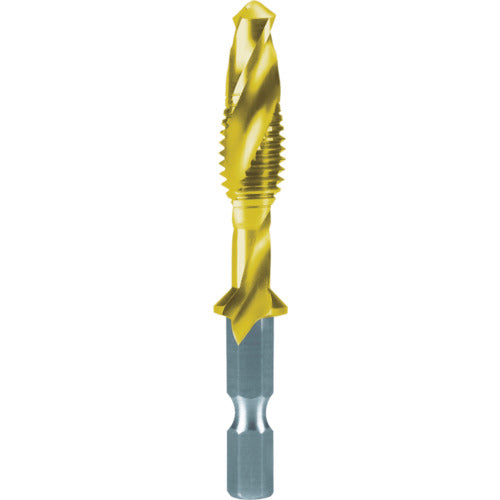 ＲＵＫＯ　六角軸タッピングドリル　Ｍ４Ｘ０．７　５４ｍｍ　チタン　270015T　1 本