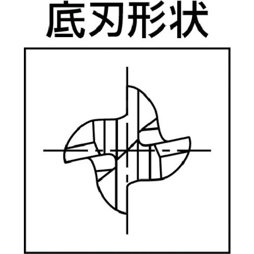 MAPAL 초경 스퀘어 엔드밀 ECO-Endmill(M4044) 4장 날/하이레이크 엔드밀 날 직경 5mm 날 길이 13mm 전체 길이 50mm 섕크 직경 6mm M4044-0500AE 1개