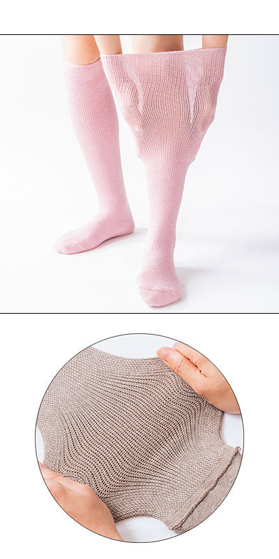 Ayumi's socks (stretchy long) both feet 4303 / Free size Pink 1 pair