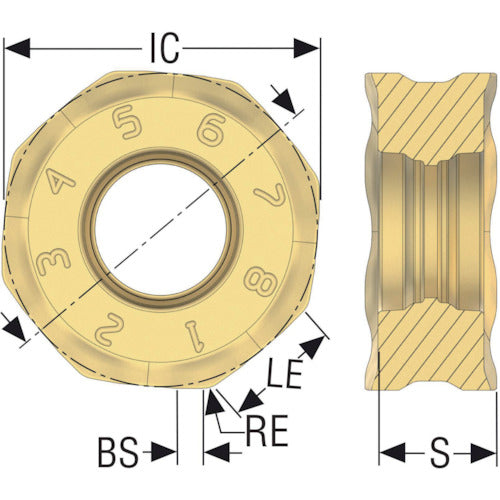 SECO Milling Insert for Double Octomill MP2501 ONMU050410ANTN-ME11 10 pieces