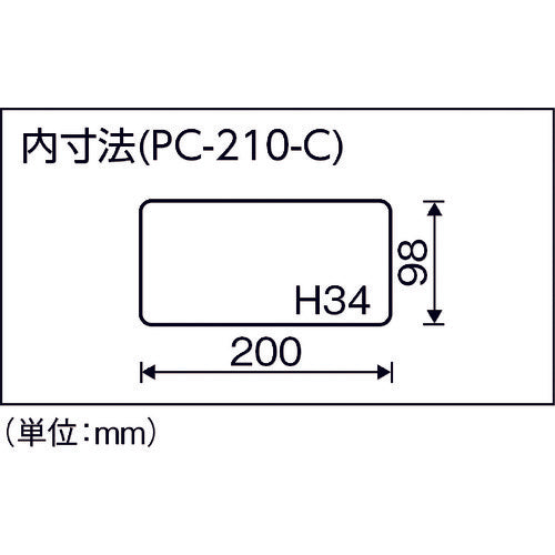 RING STAR 포켓 케이스 PC-210 클리어 PC-210-C 1개