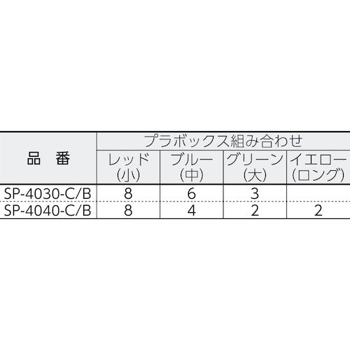 RING STAR Mr. Parts Case SP-4030 Clear/Blue SP-4030-C/B 1 S