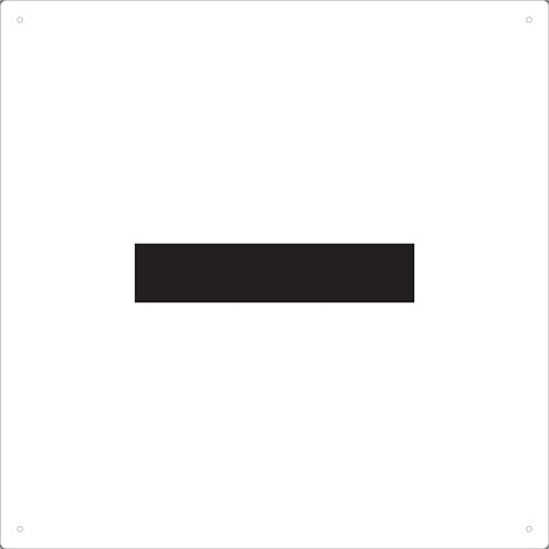 TRUSCO 표시판 알파벳 "하이픈" 420X420 TAEH-BR 1장