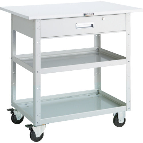 TRUSCO Tool Wagon Eagle Wagon 600X400 Top Deep 1 Drawer White EGW-962TY-W 1 Unit