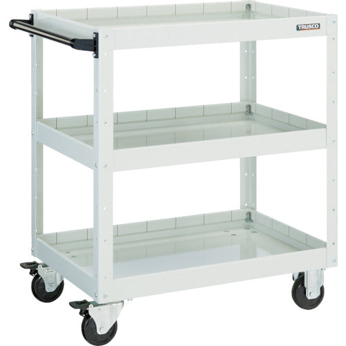 TRUSCO Tool Wagon Eagle Wagon 600 x 400 x H880 Deep 3 Tier White EGW-963F3-W 1 Unit