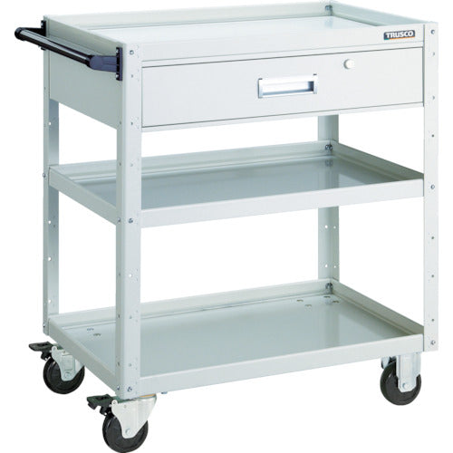 TRUSCO Tool Wagon Eagle Wagon 750 x 500 x H880 with 1 deep drawer White EGW-973Y-W 1 unit