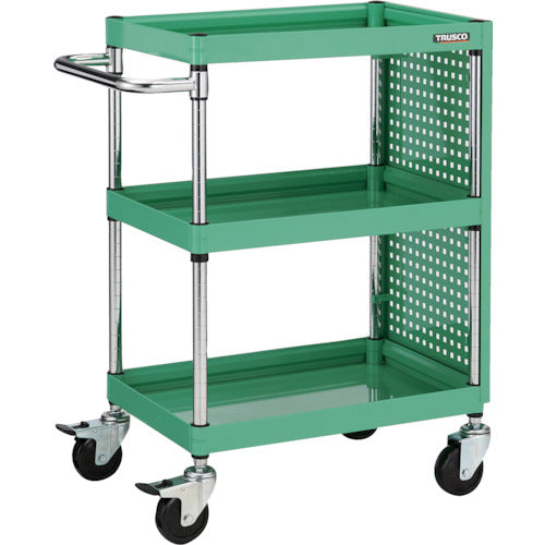 TRUSCO Tool Wagon Falcon Wagon 600X400 with Panel Young Green FAW-963P-YG 1 Unit