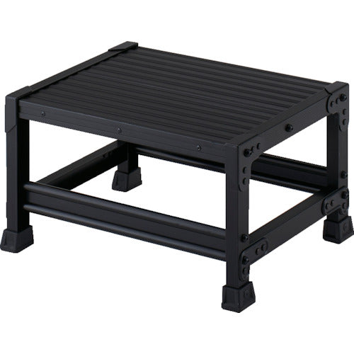 TRUSCO Work Platform Aluminum High Strength Type 1 Step Black TSF-153-BK 1 Unit