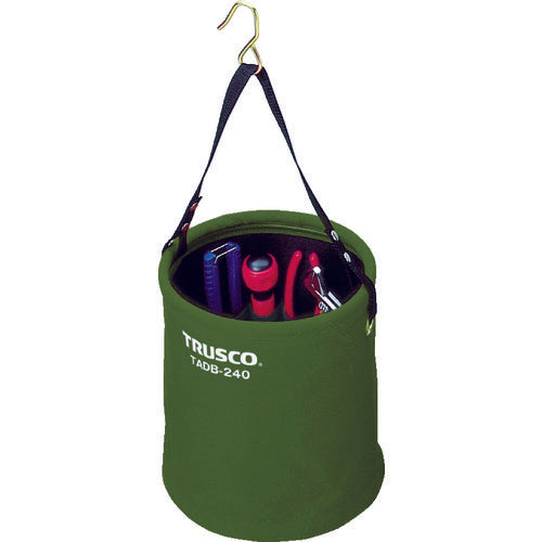 TRUSCCO 어태치먼트 부착 전공 버킷 Φ240X240 올리브드러브색 TADB-240-OD 1개
