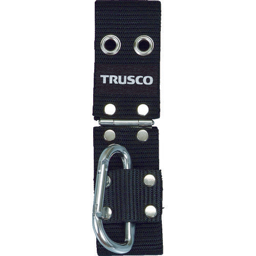 ＴＲＵＳＣＯ　工具丁番付ホルダー　ブラック　カラビナ付　THC-190-BK　1 個