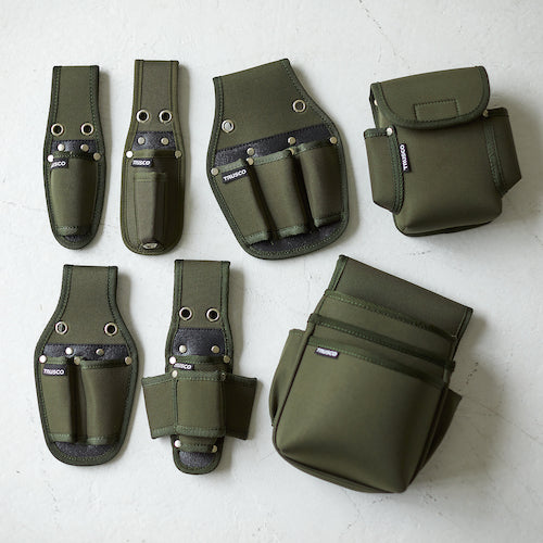 ＴＲＵＳＣＯ　ツールケース２丁差し　オリーブドラブ　TTC-02OD　1 個