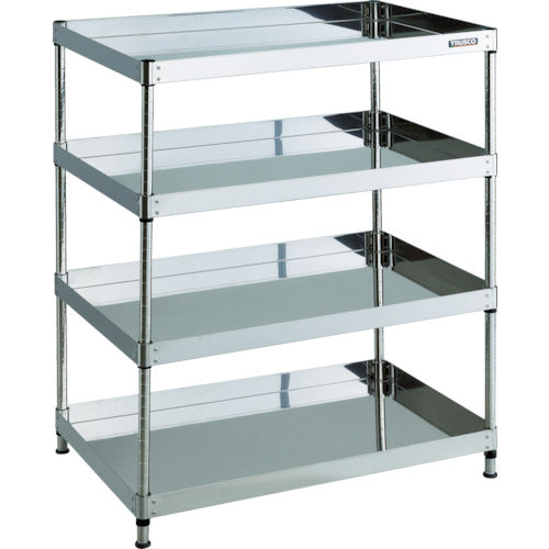 ＴＲＵＳＣＯ　ステンレスワゴン　３０４クリーンフェニックス　ラック型　７５０Ｘ５００　４段　CPE3-R1274　1 台
