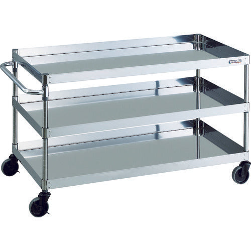 TRUSCO Stainless Steel Cart 430 Clean Phoenix Shelf 750X500 CPE4-75T 1 Piece