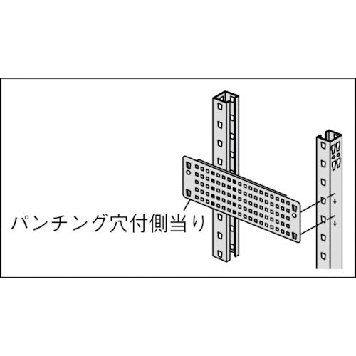 ＴＲＵＳＣＯ　スチールラック　Ｍ１．５型軽中量棚用パンチング側板　Ｄ４５０ＸＨ１５０　M1.5-PRH4　1 枚