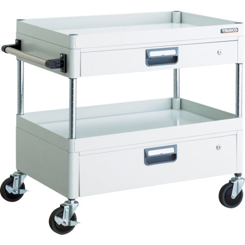 TRUSCO 툴 왜건 피닉스 왜건 소음 750X500XH740 인출 첨부 화이트 PEW-772VZ-W 1대