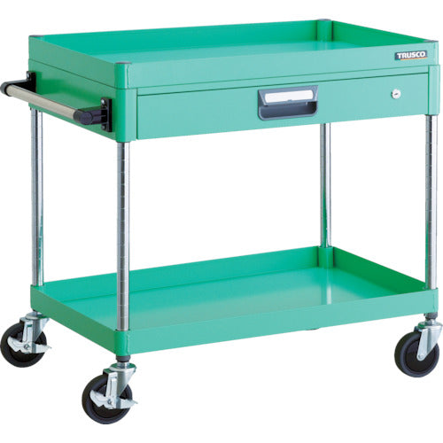 TRUSCCO 툴 왜건 피닉스 왜건 소음 750X500 얇은 1단 인출부 영 그린 PEW-772Z-YG 1대