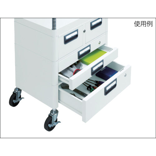 TRUSCO Tool Wagon Phoenix Wagon Antibacterial Noise-reducing 600 x 400 x H880 Drawer with Top Plate Young Green PEW-962VXWT-YG 1 Unit