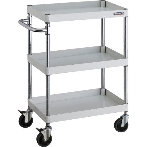 ＴＲＵＳＣＯ　ツールワゴン　フェニックスワゴン　省音　６００Ｘ４００ＸＨ８８０　３段　ホワイト　PEW-963C-W　1 台