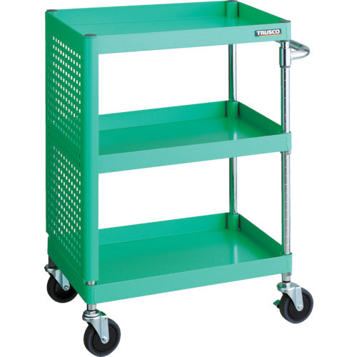 ＴＲＵＳＣＯ　ツールワゴン　フェニックスワゴン　省音　６００Ｘ４００ＸＨ８８０　パネル付　ヤンググリーン　PEW-963PL-YG　1 台