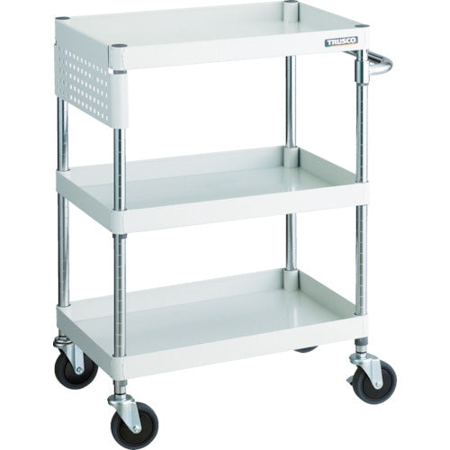 ＴＲＵＳＣＯ　ツールワゴン　フェニックスワゴン　省音　６００Ｘ４００ＸＨ８８０　パネル付　ホワイト　PEW-963PS-W　1 台