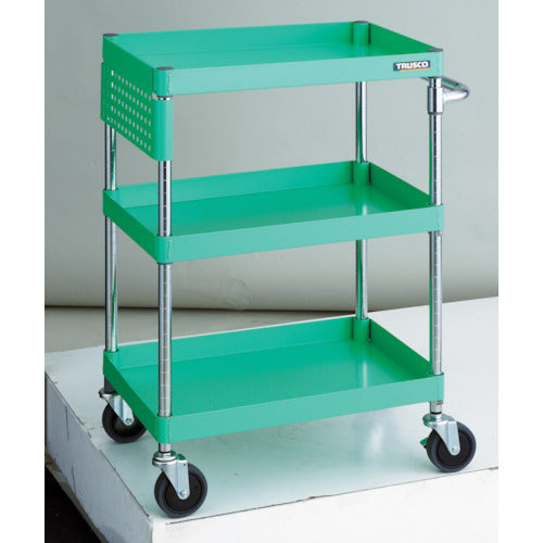 ＴＲＵＳＣＯ　ツールワゴン　フェニックスワゴン　省音　６００Ｘ４００ＸＨ８８０　パネル付　ヤンググリーン　PEW-963PS-YG　1 台