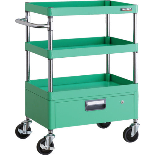 TRUSCCO 툴 왜건 피닉스 왜건 소음 600X400XH880 1단 인출부 영 그린 PEW-963V-YG 1대