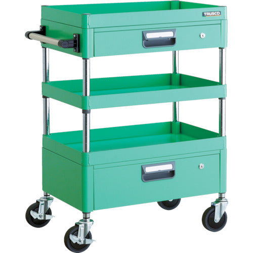 TRUSCCO 툴 왜건 피닉스 왜건 소음 600X400XH880 인출부 영 그린 PEW-963VZ-YG 1대