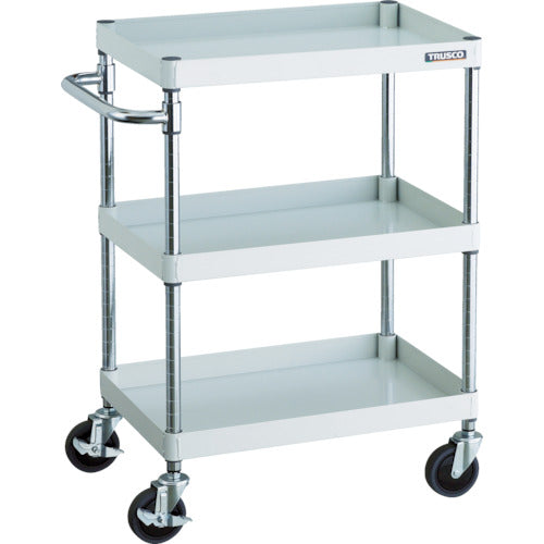 ＴＲＵＳＣＯ　ツールワゴン　フェニックスワゴン　省音　６００Ｘ４００ＸＨ８８０　３段　ホワイト　PEW-963-W　1 台