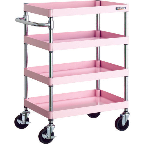 TRUSCO 툴 왜건 피닉스 왜건 600X400XH880 4단 핑크 PEW-964-P 1대