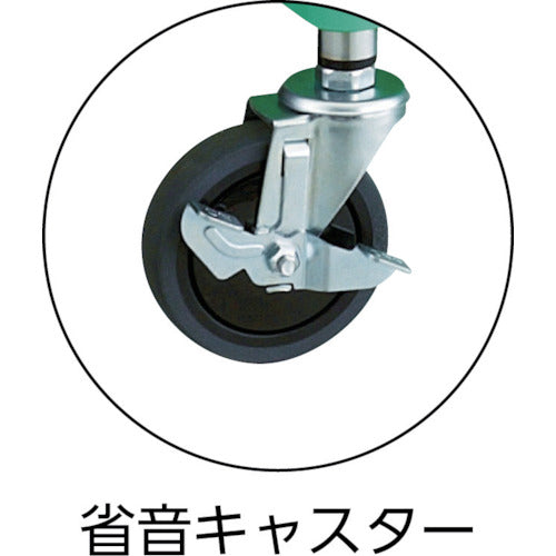 ＴＲＵＳＣＯ　ツールワゴン　フェニックスワゴン　抗菌　省音　７５０Ｘ５００ＸＨ８８０　引出　天板付　ホワイト　PEW-972VXWT-W　1 台