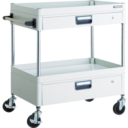 ＴＲＵＳＣＯ　ツールワゴン　フェニックスワゴン　省音　７５０Ｘ５００ＸＨ８８０　引出付　ホワイト　PEW-972VZ-W　1 台