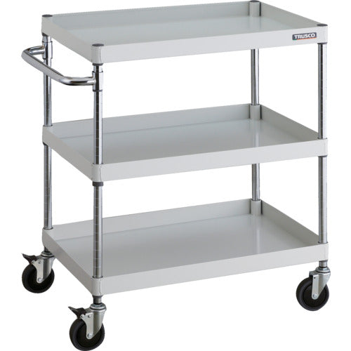 ＴＲＵＳＣＯ　ツールワゴン　フェニックスワゴン　省音　７５０Ｘ５００ＸＨ８８０　３段　ホワイト　PEW-973C-W　1 台