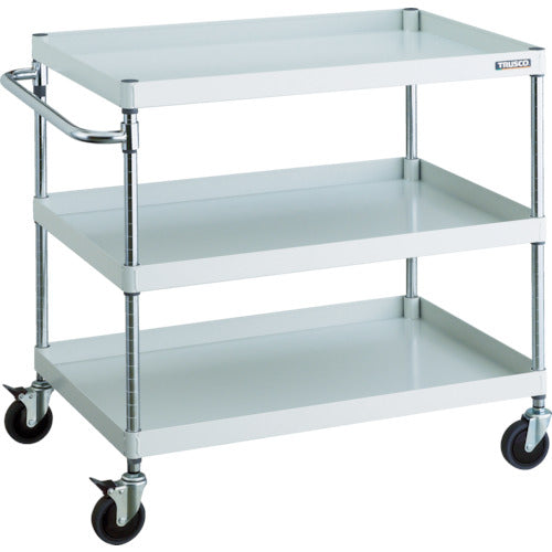 ＴＲＵＳＣＯ　ツールワゴン　フェニックスワゴン　省音　９００Ｘ６００ＸＨ８８０　３段　ホワイト　PEW-993C-W　1 台